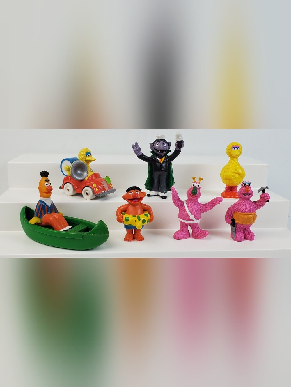 Applause Tara Toys VTG 80s Sesame Street Muppets Cake Toppers Figures - Lot of 7